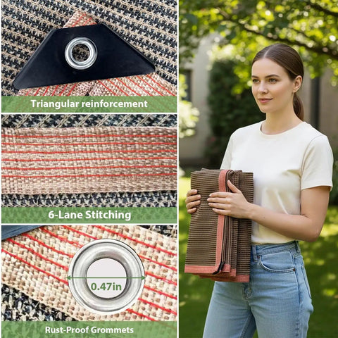 90 Percent Sun Shade Cloth With Grommets For 5 By 10 Ft Pergola Replacement Shade Cover Canopy Privacy Screen For Outdoor Patio Garden Mocha UV Blocking Cooler Space Durable Shade Netting.