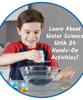 Child enjoying Water Science Kit For Kids Ages 8 12 24 Hands On Experiments in Color Chemistry Bubbles and Tornadoes Build