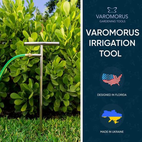 Stainless Steel Deep Root Feeder For Tree Watering Spike Tool Irrigation For Outdoor Plants System Wand T Handle One Piece Pro