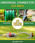 Stainless Steel Garden Hose 3 Ft Heavy Duty Metal Water Hose With Female To Female Fittings connected to various hose types