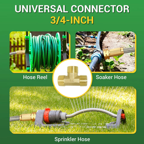Stainless Steel Garden Hose 3 Ft Heavy Duty Metal Water Hose With Female To Female Fittings connected to various hose types