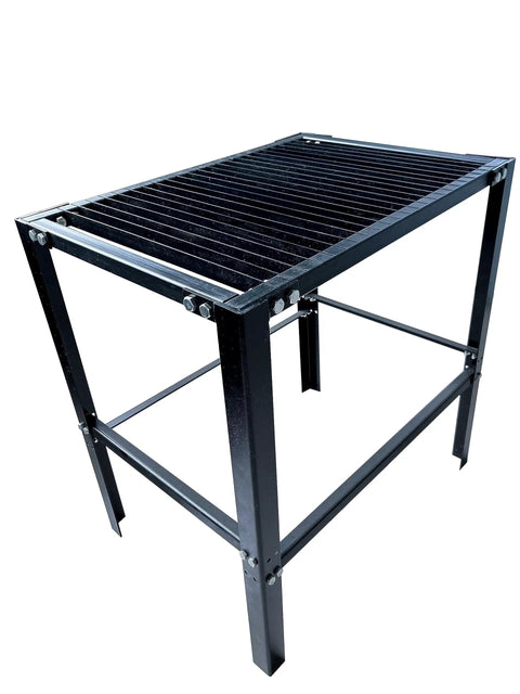 Beefy 32 Inch High Plasma Cutting Table With 250 Pound Capacity Slag Catch Tray 23 Replaceable Slats Carbon Steel Build