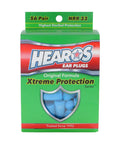 Box of Hearos Xtreme Protection Series Ear Plugs 56 Pairs Disposable Foam NRR 32 Noise Reduction For Work Sleep Travel
