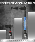 41 Piece Magnetic Impact Nut Driver Set with One Quarter Inch Drive shown in two lengths 48mm and 150mm for various applications.