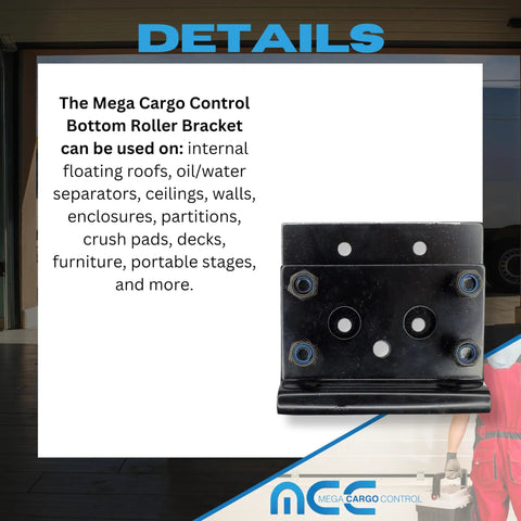 Cargo Control Roll Up Door Bracket For Heavy Duty Overhead Doors With Bottom Roller Bracket Replacement Part Kit For Industrial Refrigerated Truck Doors 1 Pack