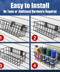 25 Piece Slat Wall Storage Kit With 3 Baskets And 22 Hooks Heavy Duty Slat Wall Accessories for organized storage display