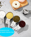 20 Piece Measuring Cups And Spoons Set For Cooking And Baking Gadgets Includes 7 Stainless Steel Cups 6 Spoons 3 Plastic Liquid Cups