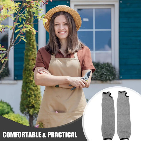 Grab These Lightweight Cut Resistant Forearm Sleeves For Men Durable Pe Anti Cut Arm Guards With Snug Elastic Fit That Holds Firm For Welding Gardening Or Shop Days