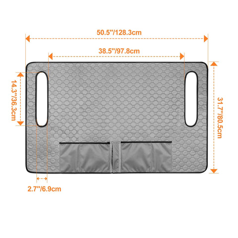 Heavy Duty Golf Cart Seat Covers With Four Front Pockets And Non Slip Bottom Universal Fit For Ezgo Yamaha Club Car Two Seater Weekend Warrior Grade Vinyl dimensions with storage pockets.