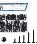 Black Wood Screws Set With 132 Piece Assortment Go To Woodworking Six Sizes In Phillips Drive 1022A Carbon Steel Truss Head