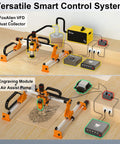 Versatile setup of Slick Pwm Smart Relay Interface For Cnc Routers Vfd Spindles Dust Collectors Air Assist Pumps Engraving Modules.