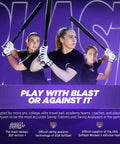 Three softball players holding bats for Softball Swing Analyzer And Batting Trainer With Real Time Feedback Swing Metrics Video Capture And Performance Tracking For GEN3 Sensor No Calibration Needed Game Changing