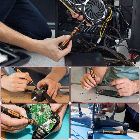 58 In 1 Magnetic Precision Screwdriver Set with Case used on electronics, computers, and small devices like iPhone and MacBook