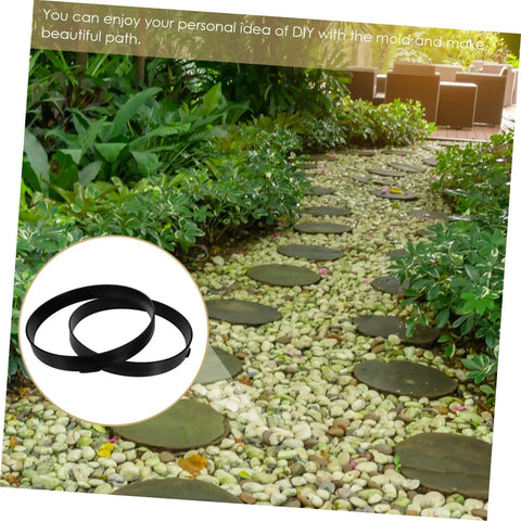 Circular Patio Paving Mold 13.58 Inch Reusable Plastic Stepping Stone DIY Garden Path Maker Easy To Use Durable Concrete Paver