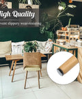 24 Pack Nail On Furniture Sliders Three Quarter Inch Round Teflon Pads For Chair Legs Floor Protectors installed on chair leg