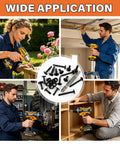 Heavy Duty Metal Screws Kit 1280-Piece Self Tapping And Self Drilling Set for various applications with tools