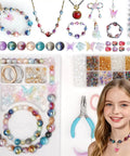 Stellar Beading Designer Kit For Beginners, All In One Bracelet Making Set With 1600 Beads, Premium Resin and Seed Beads, Tools