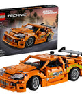 Technic Fast and Furious Toyota Supra Mk4 Building Kit box and assembled model, 810 pieces, ages 9 plus