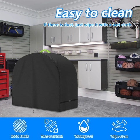 Built Tough All Weather Table Saw Cover for Diagonal and Miter Saws Heavy Duty 600D Waterproof UV Protective Shield Dustproof Rainproof Black 89x69x116 cm