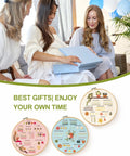 Women gifting Beginner Embroidery Kit Set for Adults and Teens, featuring hoops, cloths, and threads with instructions.