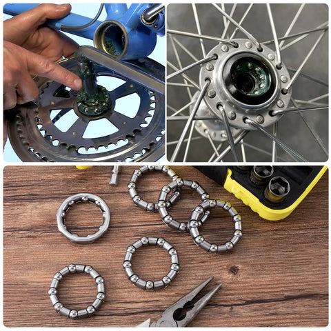 4 Pack One Quarter Inch Ball Bearings For Bike Crank Stainless Steel Bottom Bracket Retainer Replacement For Mountain Bikes
