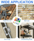 Four uses for Drywall Anchor Kit With Screws 144 Piece Color Coded Wall Anchors And Self Tapping Screws Six Sizes for various DIY projects
