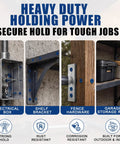 Heavy duty holding power with Built Tough 200 Piece Concrete Screws 3/16 X 1-3/4 Inch for secure electrical box and shelving.