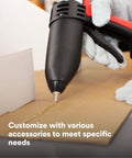 Single-unit industrial hot-melt applicator TC/TC-Q GEN II 120V PTC self-regulating heater used on cardboard in assembly