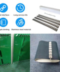 Built Tough Twenty Four Inch Steel Conveyor Belt Lacing Fasteners With Slick Butterfly Buckles For One Eighth To Three Sixteenths Inch Thick Belts Includes Solid Hinge Pins And Delivers Dang Smooth Low Profile Splice That Truly Nails Every Job Quick, stainless steel fasteners and rubber belt connection.