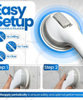 Suction Cup Grab Bar For Bathtubs And Showers No Tool Install Portable Safety Handle demonstrating easy setup and secure attachment