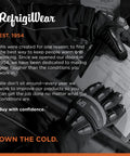 Person wearing Unisex Extreme Cold Weather Work Gloves With Insulation For Minus 30 Degrees Fahrenheit, reading clipboard