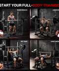 Beefy Adjustable Squat Power Rack With 2400 Lbs Capacity Heavy Duty Alloy Steel Frame For Home Gym used in exercises