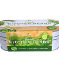 Organic Indoor Herb Garden Kit With Basil Cilantro And Chives Copper Windowsill Planter Coconut Husk Growing Medium Seed Packets