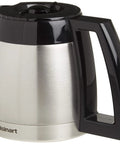 Replacement Thermal Carafe With Lid For Cuisinart Coffeemakers 10-Cup Capacity Stainless Steel Dripless Pour Spout