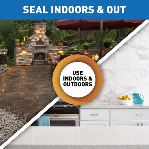 Smooth Grip Sealer Applicator Brush And Wide Tray Combo For Tile Stone Grout Treatments With Precise Drip Lock And Disposable Painting Pan For Straight Shooter Diy Work And Fast Touch Ups That Knock It Out Flawlessly Every Time, showing indoor and outdoor use.