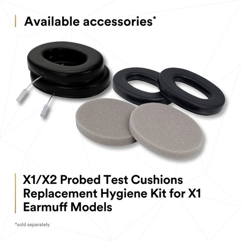 Over The Head Earmuffs X Series X1A With NRR 22 dB For Construction Manufacturing Maintenance Automotive And Woodworking Lightweight One Pair In Green And Black For All Day Comfy