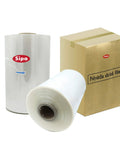 Legit Tough 14 Inch 60 Gauge Polyolefin Shrink Film Centerfold Roll 4375 Feet Long with packaging box and roll.