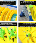 Portable Wire Spool Rack Dispenser for Heavy Duty Electrical Industrial and Retail Use Keeps Multiple Spools Organized