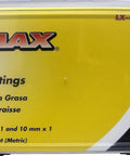 Grease Fitting Assortment Kit 100 Piece SAE And Metric Sizes With 6mm 8mm And 10mm Fittings Straight 45 Degree And 90 Degree Angles