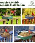Adjustable Clamp On Deck Bird Feeder For Balcony Railings featuring durable setups, eco-friendly materials, and birdwatching options.