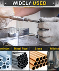 Professional Grade Hand Taper Tap Measuring Exactly For 3/8-20 Bsf 2B Screws crafted from tough HSS steel in use on metalwork.