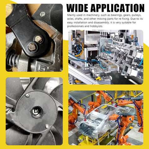 Stainless Steel Internal Tooth Star Lock Washers And E Clip Assortment Set for machinery applications in automotive and industrial use.