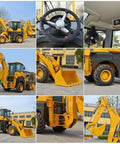 Backhoe Loader Set For Landscaping This Beast Mode Compact Tractor Excavator Combo with 2.1m digging depth and attachments