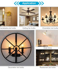 Application of LED E12 Candelabra Bulbs 4W 2700K Warm White in chandeliers, ceiling fans, sconces, and desk lamps