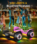Two In One Off Road Self Balancing Scooter With Adjustable Seat Attachment For Kids And Adults, 6.5 Inch All Terrain Tires