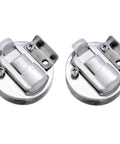 Two 2-inch stainless steel flush-pull slam latch hardware for boat hatches
