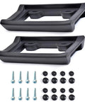 Ultimate License Plate Bumper Guard With Screws Included For Front Bumper Protection 2.3 Inch Thick Rubber Mount, kit display