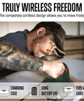 Wireless Shooting Ear Protection Earplugs With Bluetooth Hearing Protection Earbuds For Noise Reduction in use outdoors