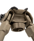 Close-up of MOE Bipod For Hunting And Shooting Lightweight Injection Molded Build Under 8 Ounces with swivel and clamp details