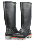 Mens 15 Inch Pvc Work Boots With Hella Chemical Resistance And Soft Toe Design Featuring Full Wrap Waterproof Construction.